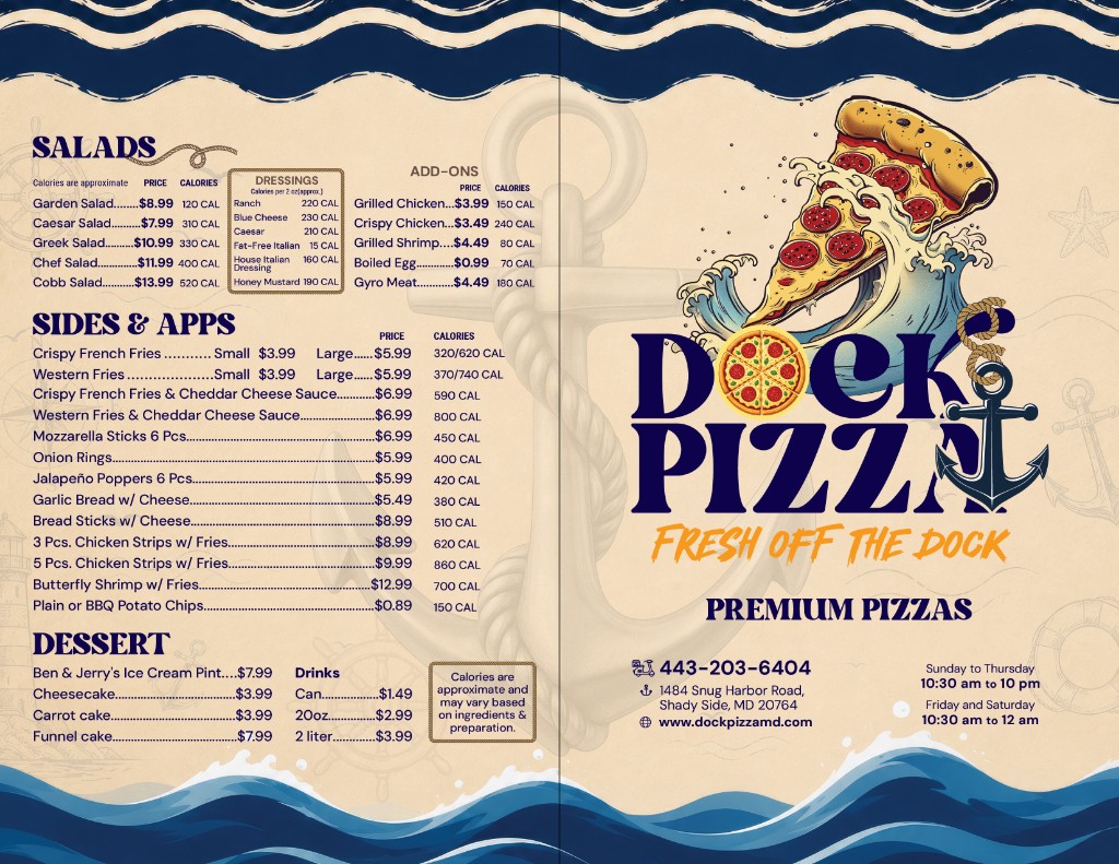 Salads and Sides Menu